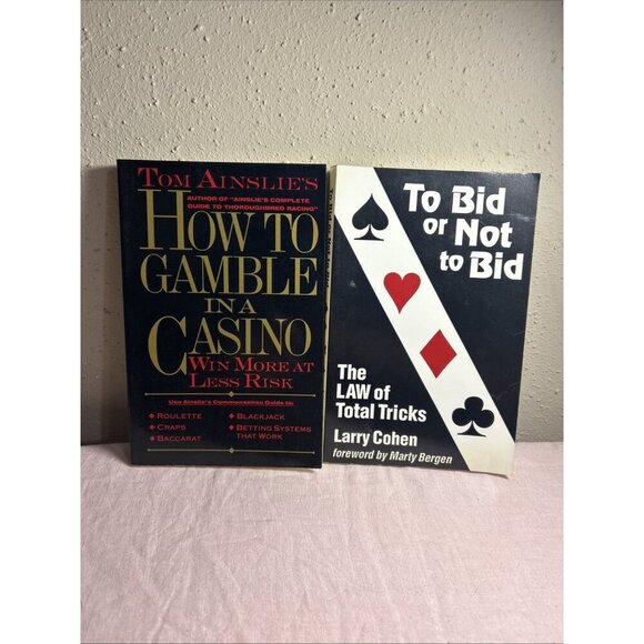 Other - Lot Of 2 Gambling Books How To Gamble In A Casino & To Bid Or Not To Bid